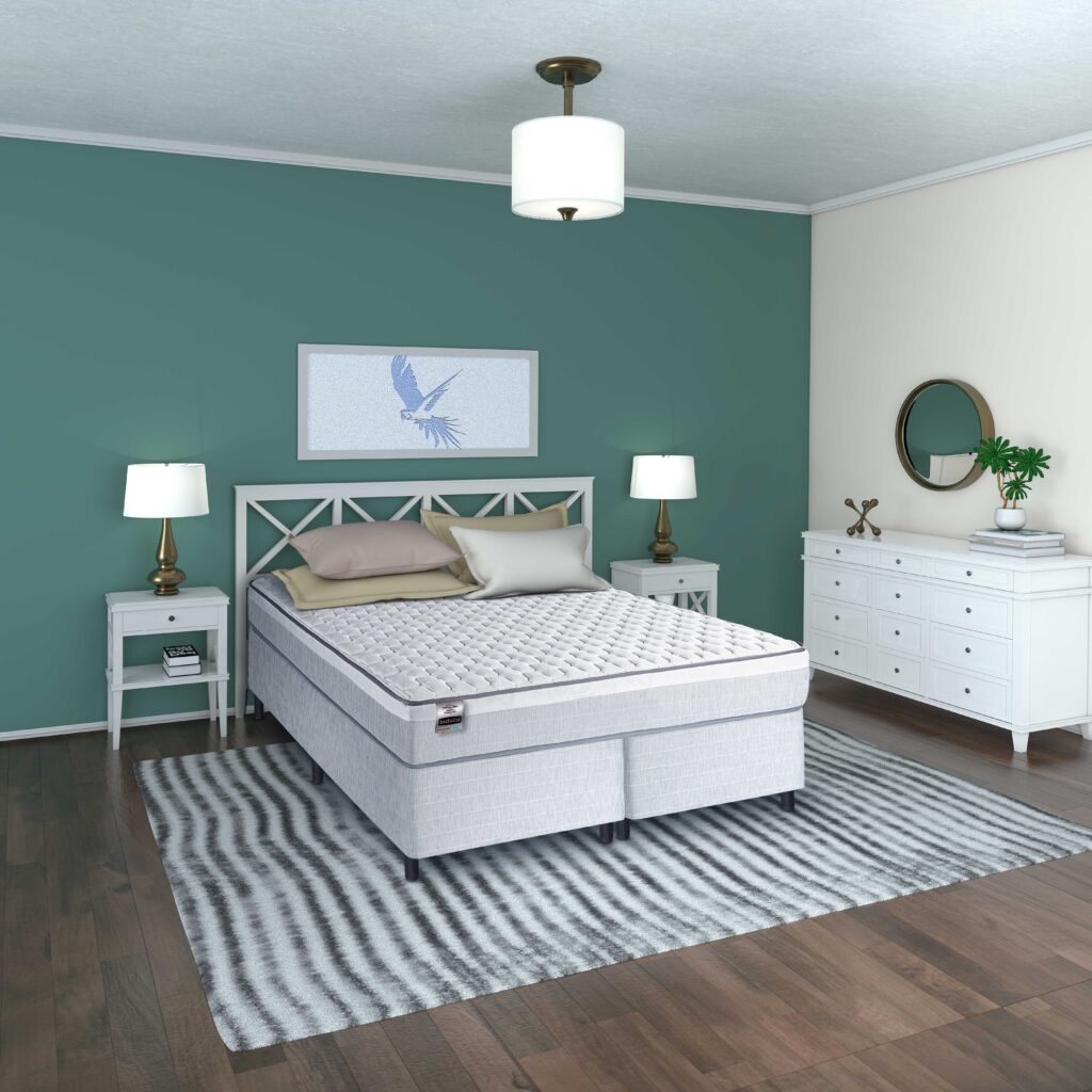 INDUCOL HANOVER tecidos nobres memory foam molas ensacadas Turn-Free King Koil Colchão Espuma Alta Densidade 20CMconforto turn free FIRME